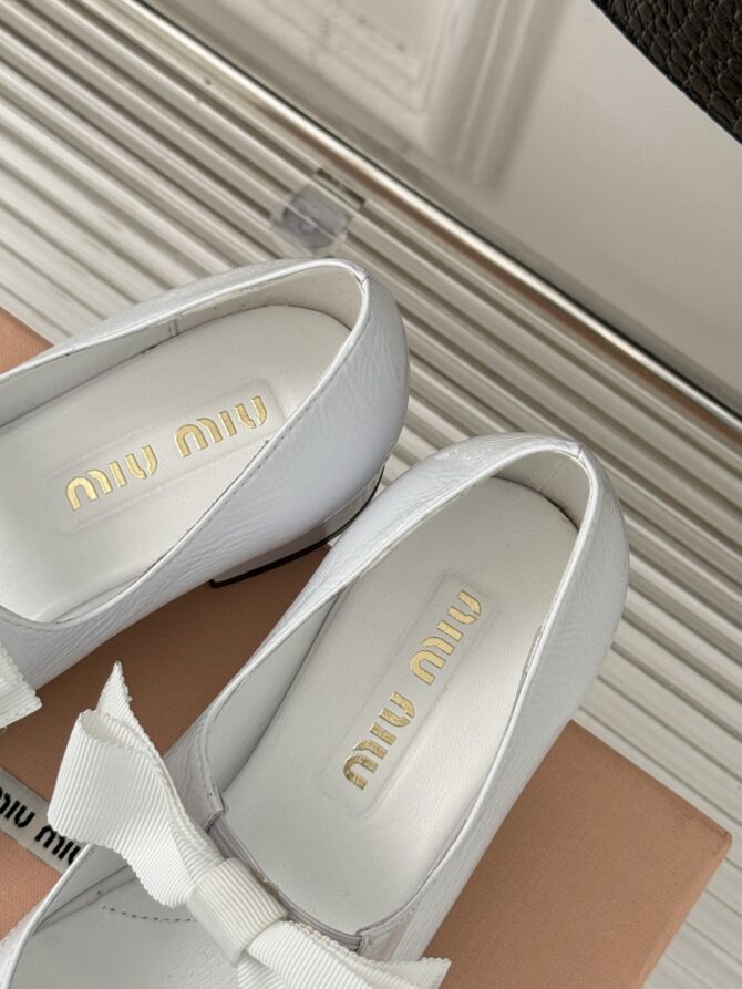 Miu Miu 25ss early spring new product thick heel shoes - Image 9