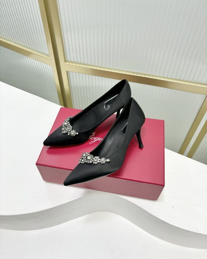 Roger vivier RV 25 snowflake diamond high heels shoes - Image 6