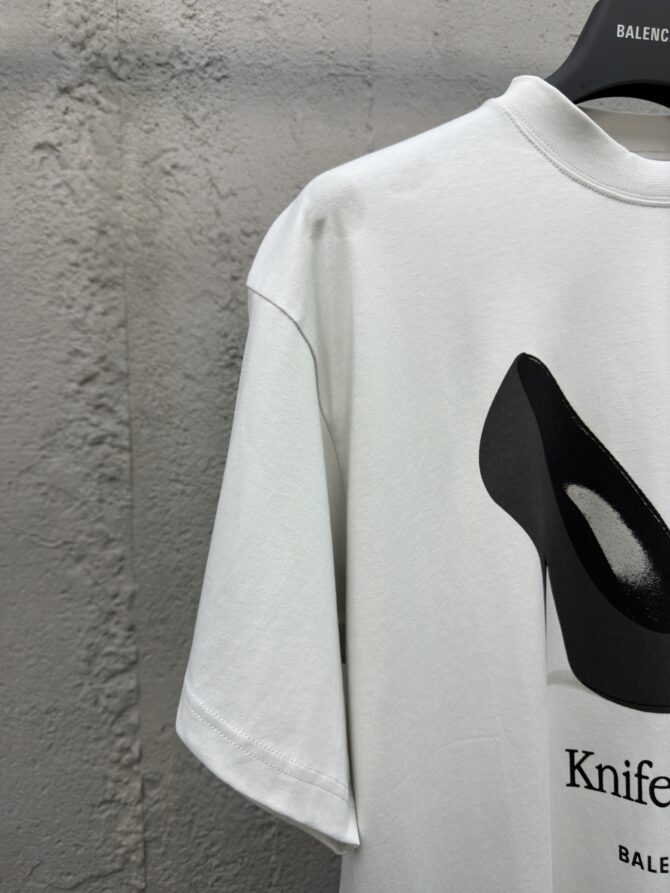 Balenciaga high heels printed short sleeves - Image 5