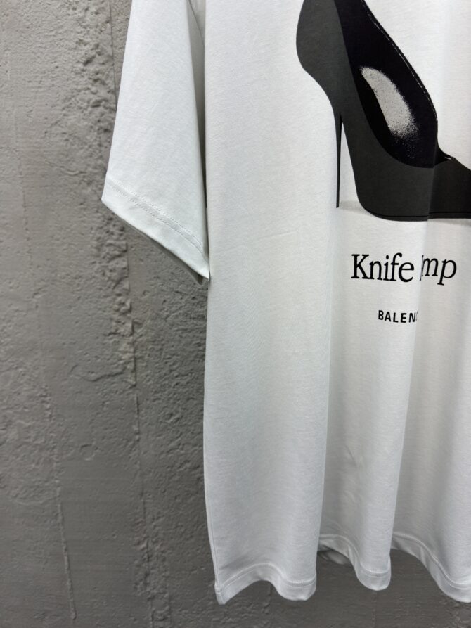 Balenciaga high heels printed short sleeves - Image 7