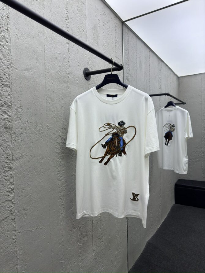 LOUIS VUITTON Western Cowboy Racing Short Sleeves