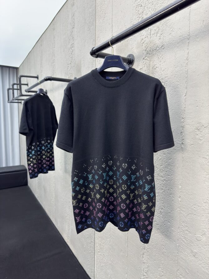 LOUISVUITTON hot diamond letter knitted short sleeves