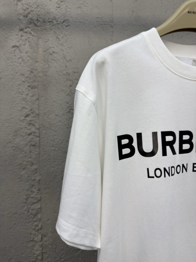 BURBERRY letter print short sleeves - Image 6
