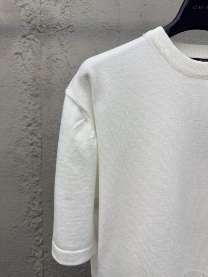 LOUISVUITTON hot diamond letter knitted short sleeves - Gambar 6