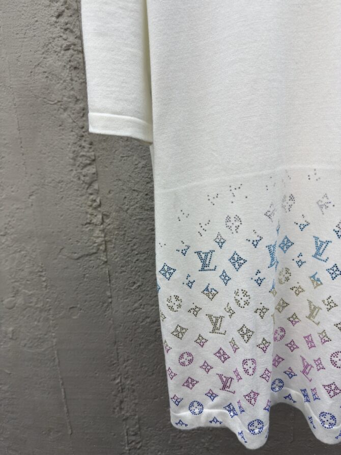 LOUISVUITTON hot diamond letter knitted short sleeves - Gambar 8