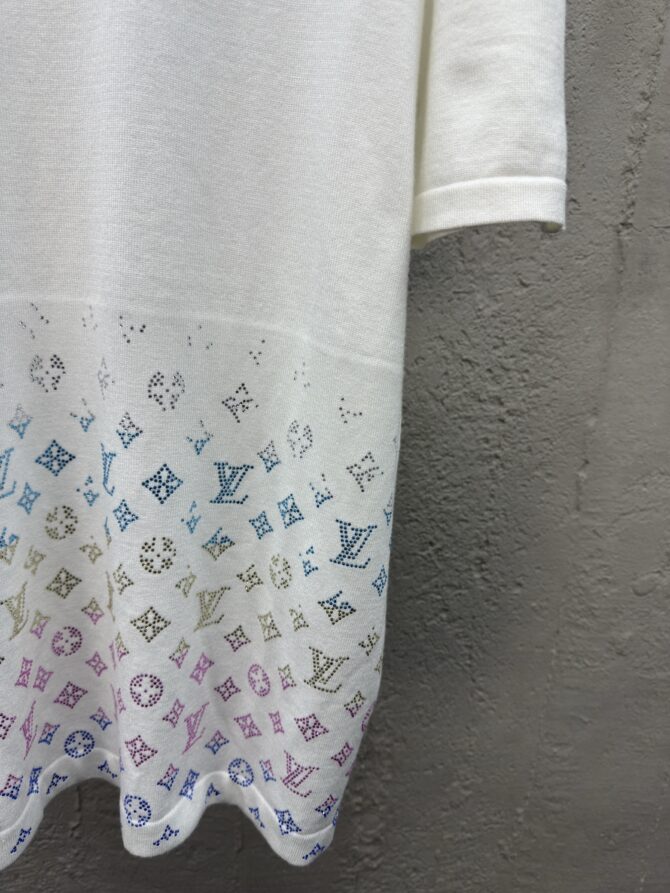 LOUISVUITTON hot diamond letter knitted short sleeves - Gambar 9